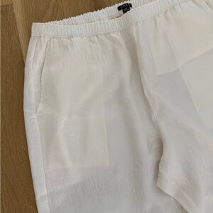 J. Crew White Wide Leg Pants